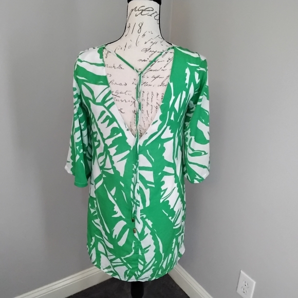 Lilly Pulitzer for Target Green & White Boom Boom Palm Mini Dress - XS - Picture 7 of 9